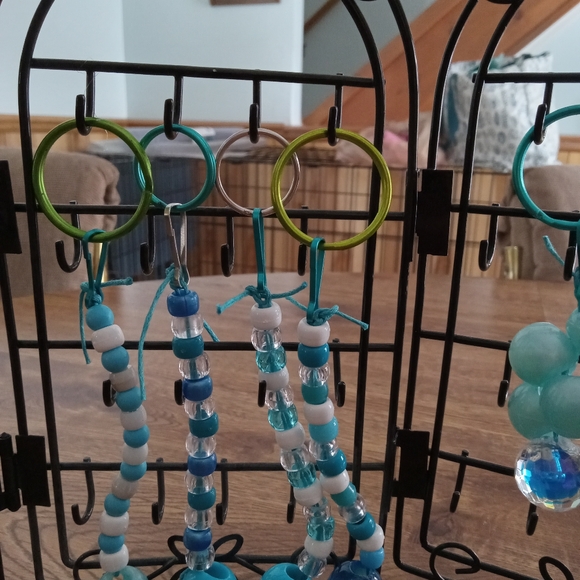 Detroit lions colors beaded keychains - Picture 3 of 3